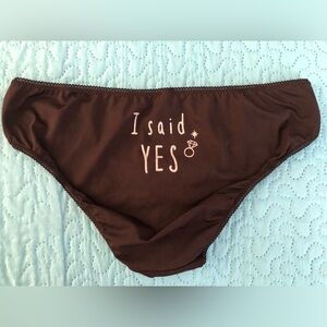 50% OFF SALE!!  Jenni Black “I Said Yes” Engagement Bikini Panty, Size XL